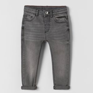 Girls Zara Skinny Jeans Gray Adjustable 12-18mo
